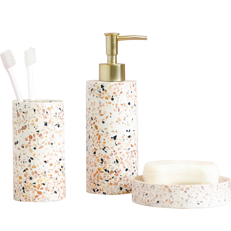 

Toiletry set bathroom toothbrush mouthwash cup