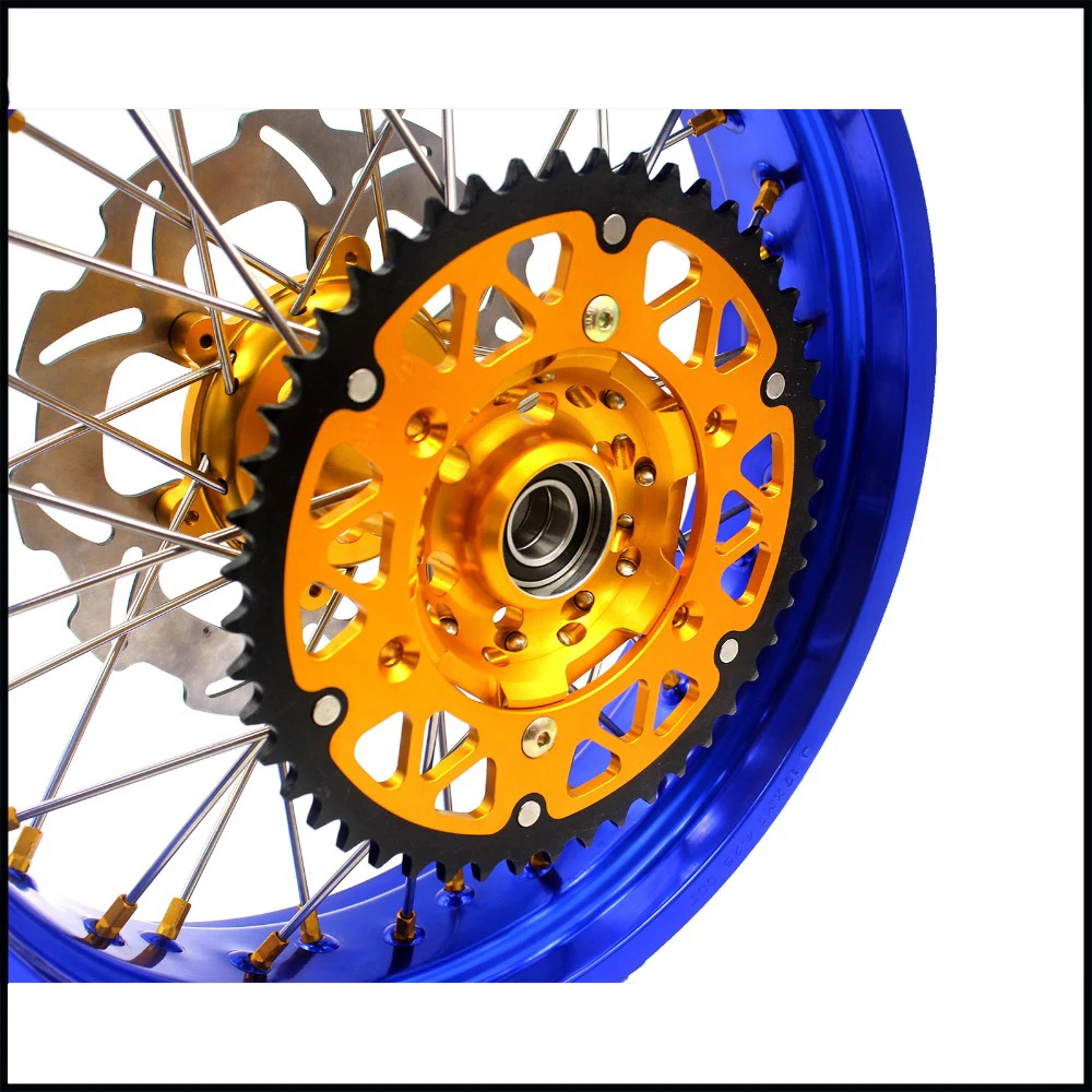 Комплект колес SUPERMOTO 3 5/5 0 для SUZUKI DRZ400 2000 2004 DRZ400E 2007 DRZ400S 2018 синие диски|motard wheels|supermoto