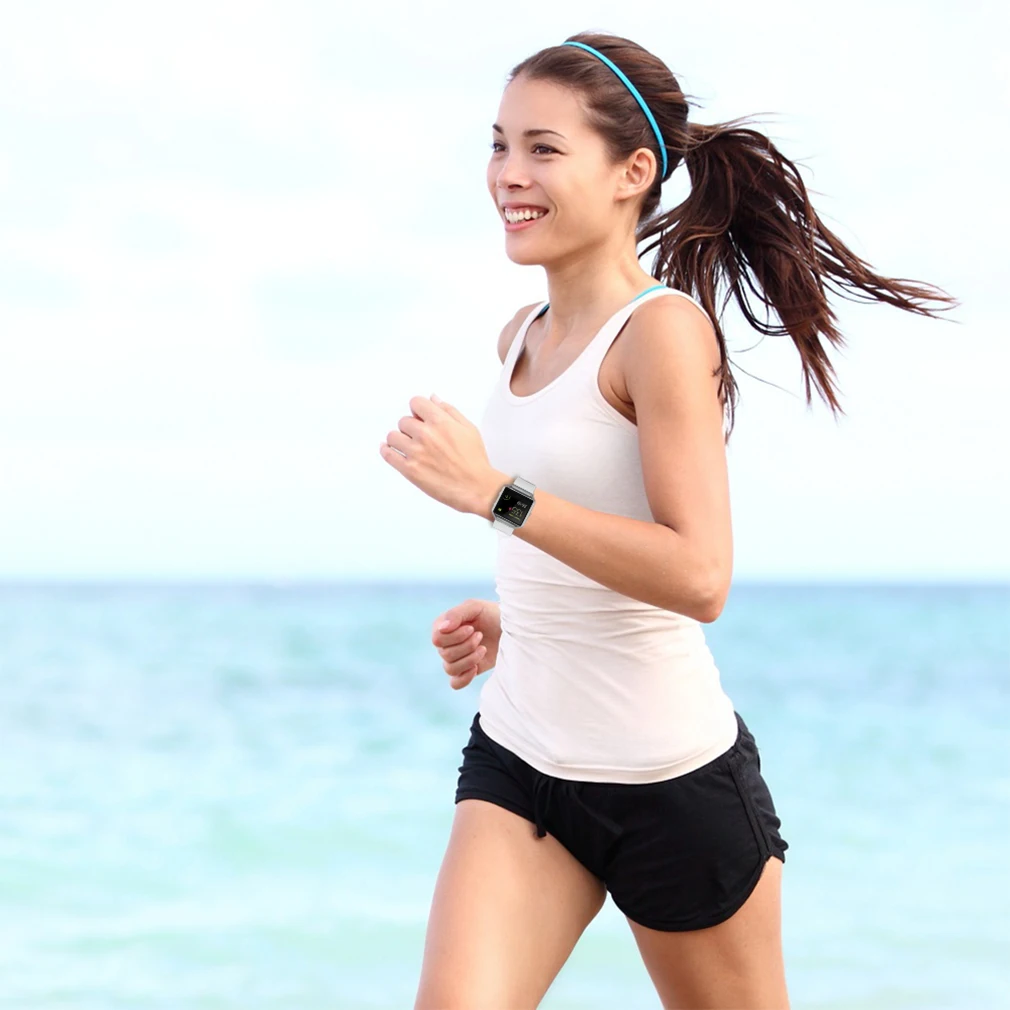 Классический мягкий силиконовый регулируемый сменный спортивный ремешок для