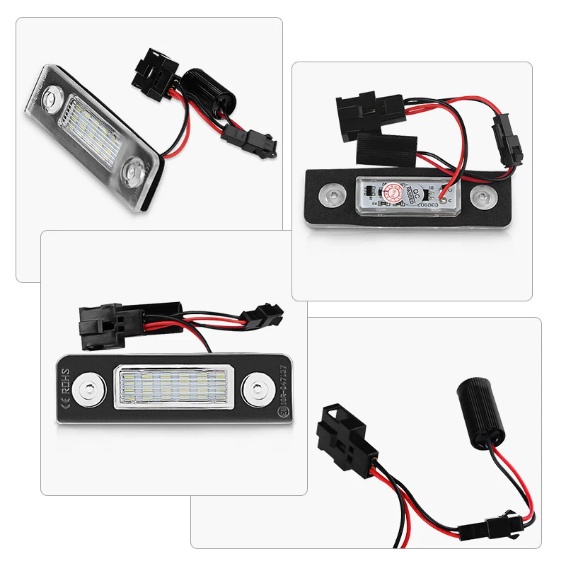 2 шт. 12 в супер яркий белый светодиодный свет номерного знака без ошибок