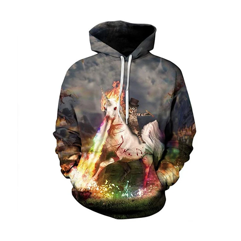 

NEW Arrivals Trendy Pattern Hoodies Unicorn 3D Printed Men/Women Casual Hooded Sweatshirt Autumn Winter Hip Hop Pullover Hoodie