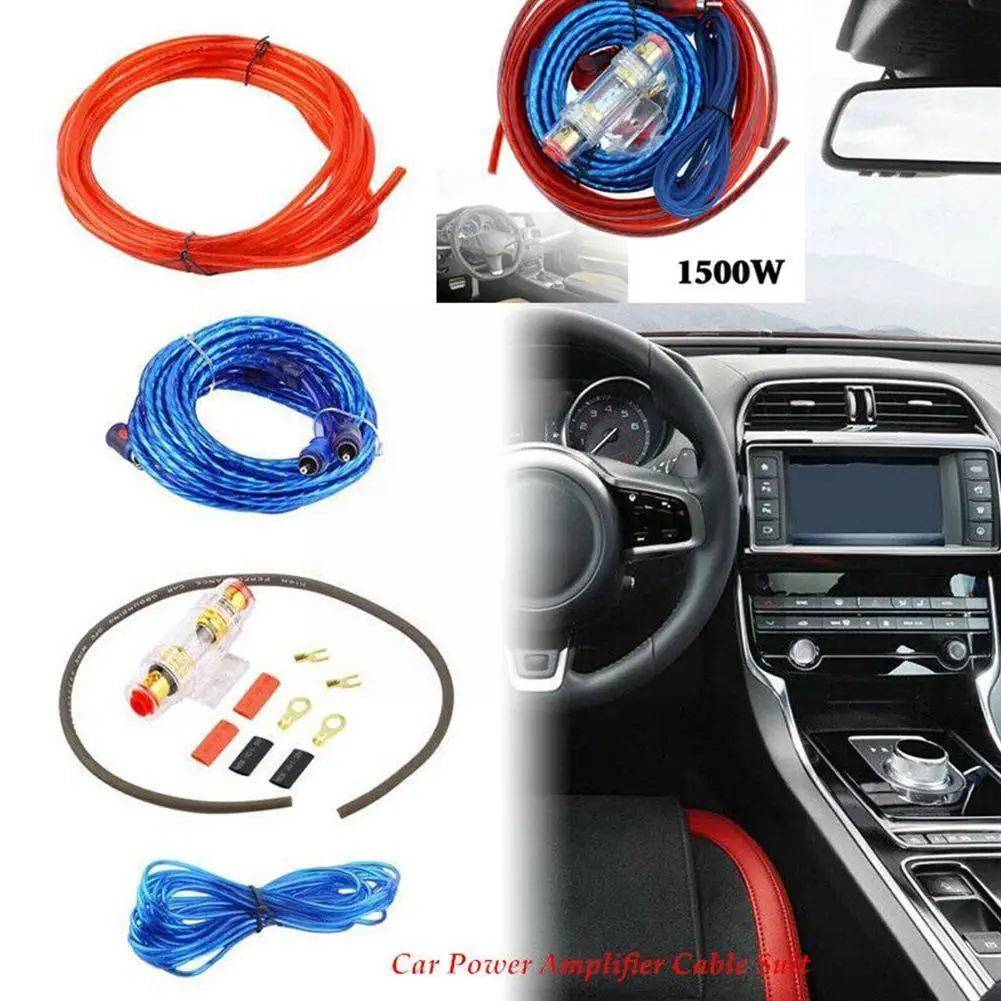 

Car Audio Woofer Subwoofer Amplifier Auto Car Speaker Wire Kit Cable Accessories Suit Car Installation Fuse I0S3