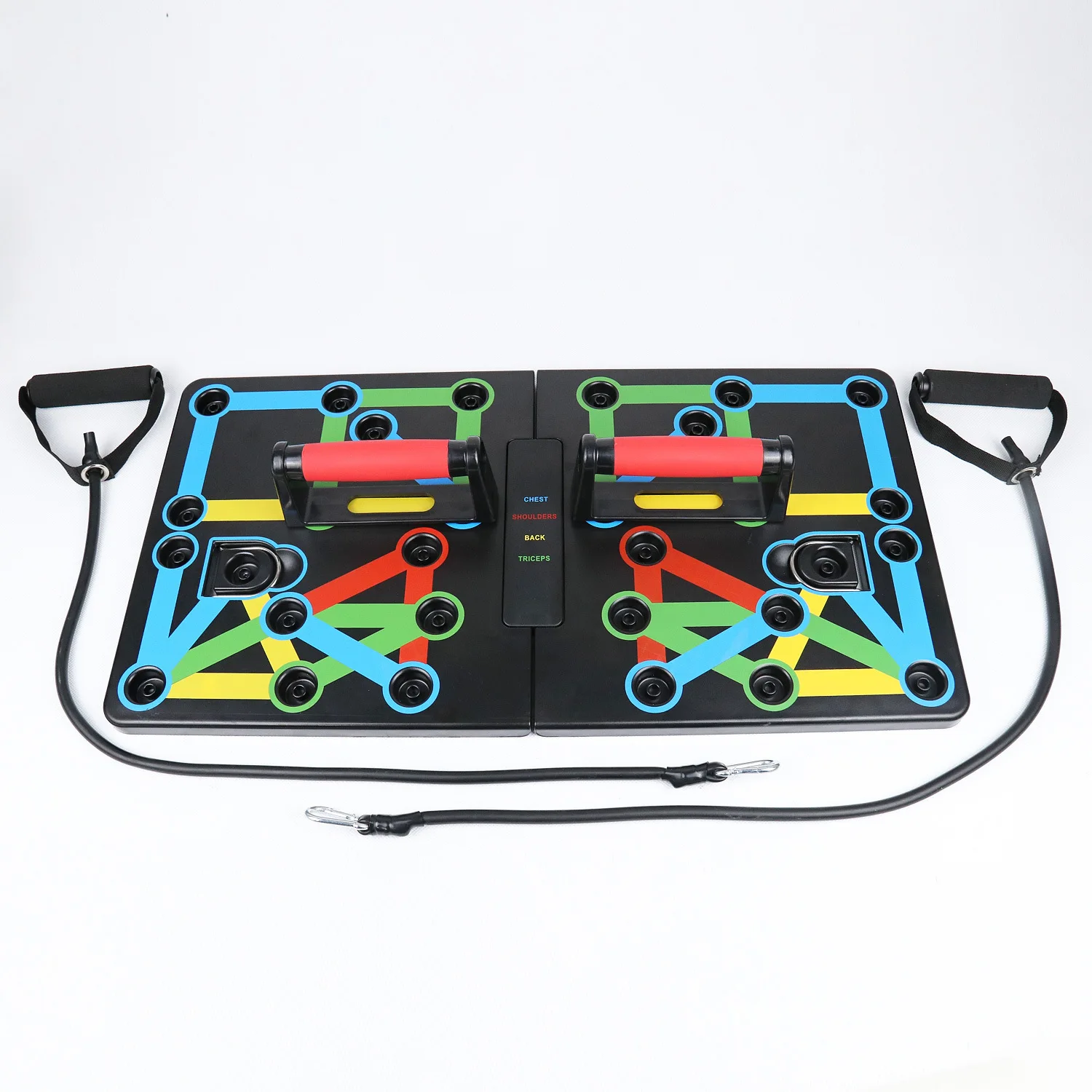 저렴한 홈짐 접이식 대형 보드 17 가지 운동 방법 휴대용 푸시업 지지 프레임, 체육관 장비