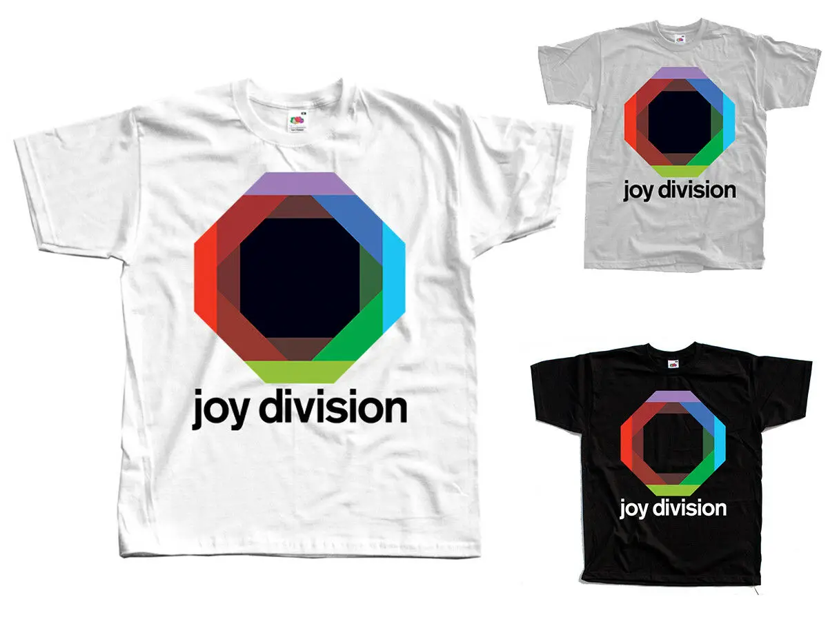 Joy Division V3 Post панк постер музыкальной группы Dtg Футболка Черный Белый Zink S 5Xl|Мужские