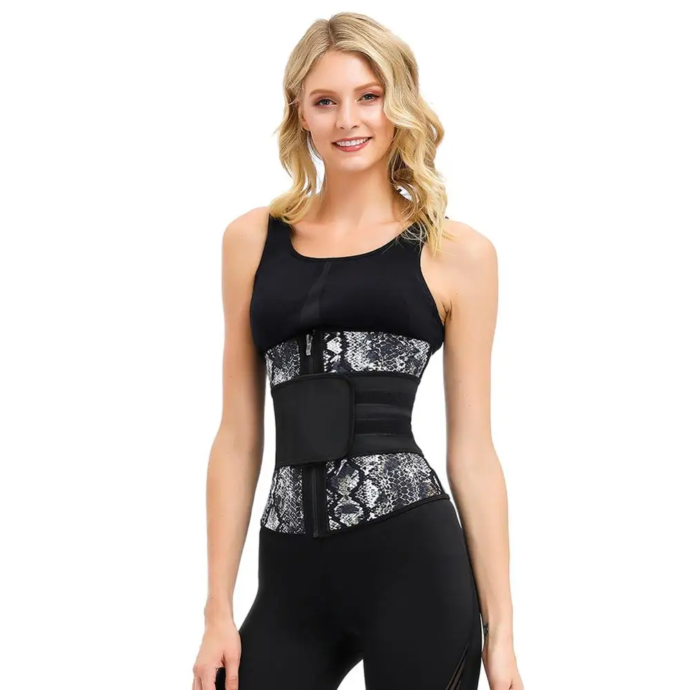 Корсет Yumdo на молнии с принтом змеиной кожи корсет для похудения нижнее белье