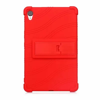 Red Мягкий силиконовый чехол для huawei Mediapad M6 8,4 дюймов VRD-AL09 VRD-W09 Funda чехол подставка держатель для huawei M6 8,4 ''+ подарок - Цвет: Red