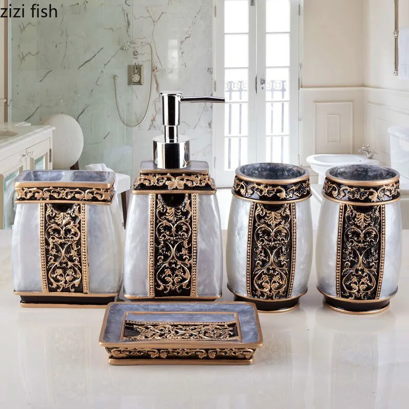 Европейский стиль принадлежности для ванной комнаты набор зубных щеток из смолы