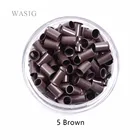 Инструменты для наращивания человеческих волос, 3,4 мм, 1000 шт., с еврозамком, разклешенные, из меди, с трубчатые кольца звеньями, 7 цветов на выбор