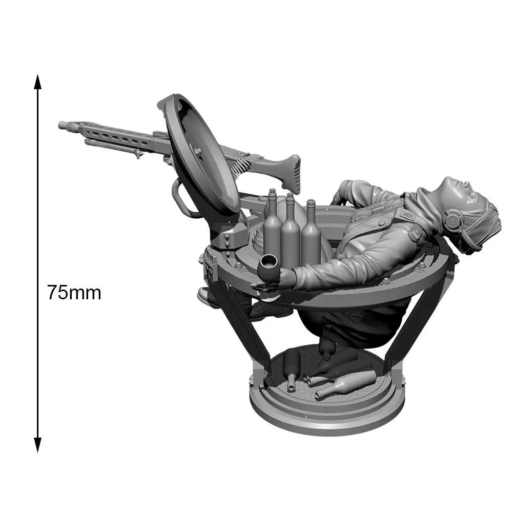 

Kawaii Resin Soldier White Mold Model Kits Figure Gift Mold For Boy Best Toy DIY Self-assembled