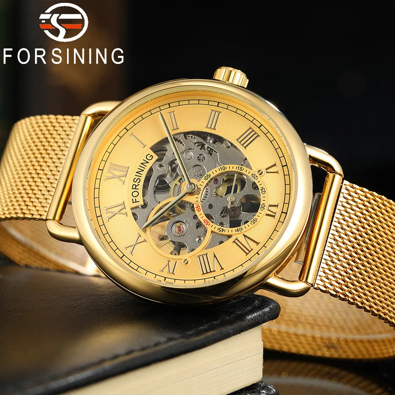 FORSINING мужские наручные часы военные спортивные лучший бренд класса люкс из