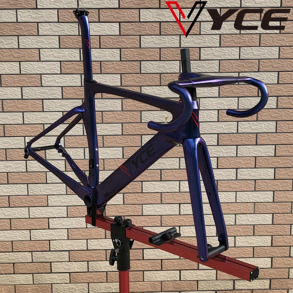 VYCE синий фиолетовый хамелеон HQR37 disc тормозной углеродная рама для Велосипеды