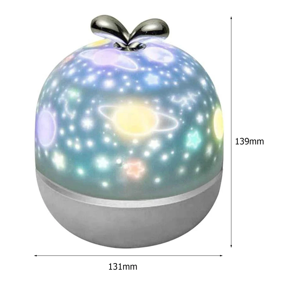 

6/10 Films USB Starry Sky Projector Night Light Universe Planet Cartoon Pattern LED Projection Lamp Room Decoration Kids Gifts