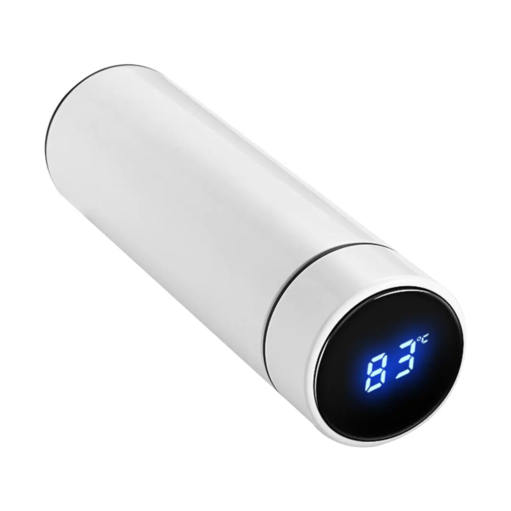 500 мл бутылка для воды вакуумный термос с измерением температуры ЖК дисплей