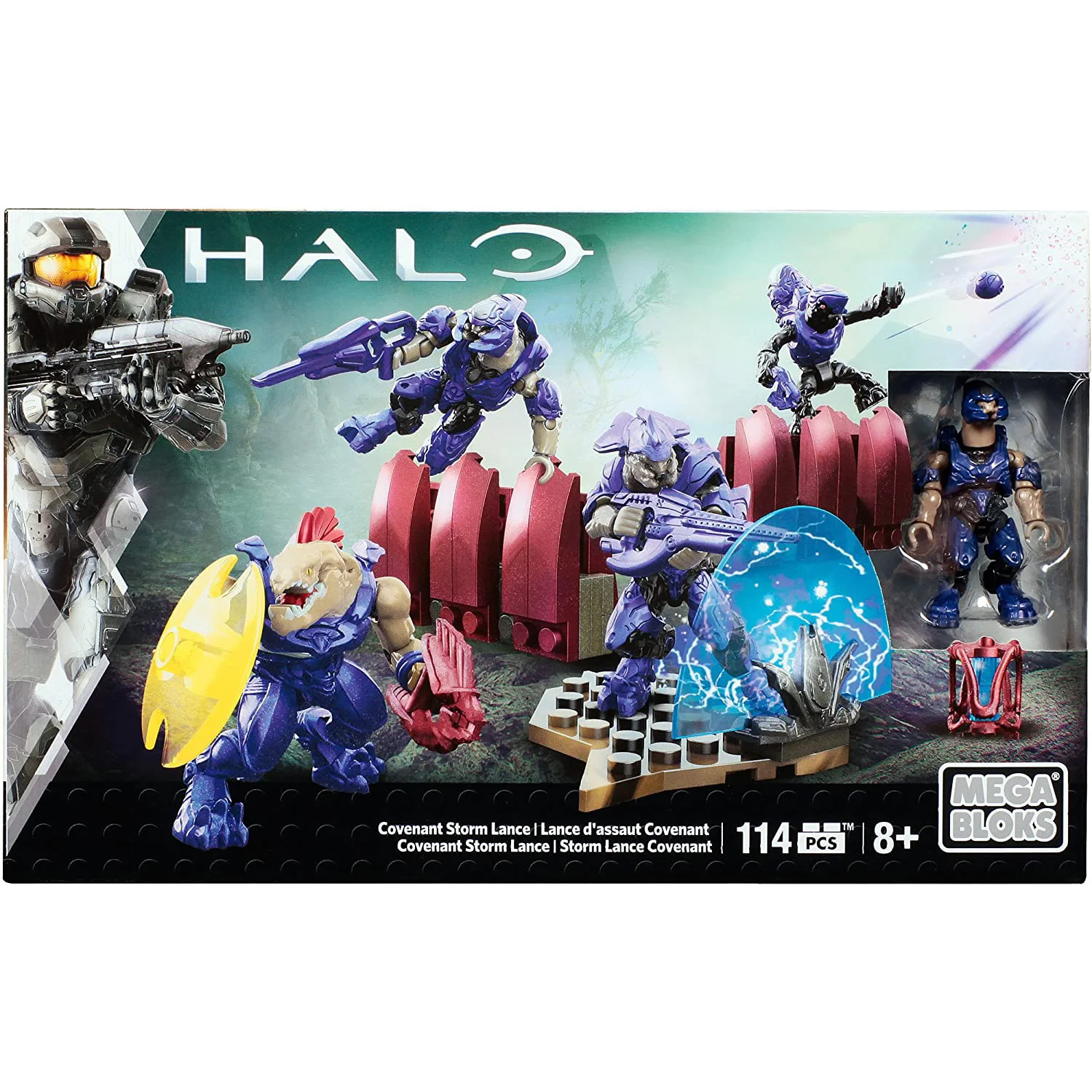 Игровой набор Mega Bloks Halo Promethean Warrior Fireteam Rhino UNSC Taurus игровой подарок для детей |