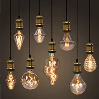led bulbs vintage light bulb g125 stone big globe bulb 4w dimmable 220v led filament decorative edison bulb