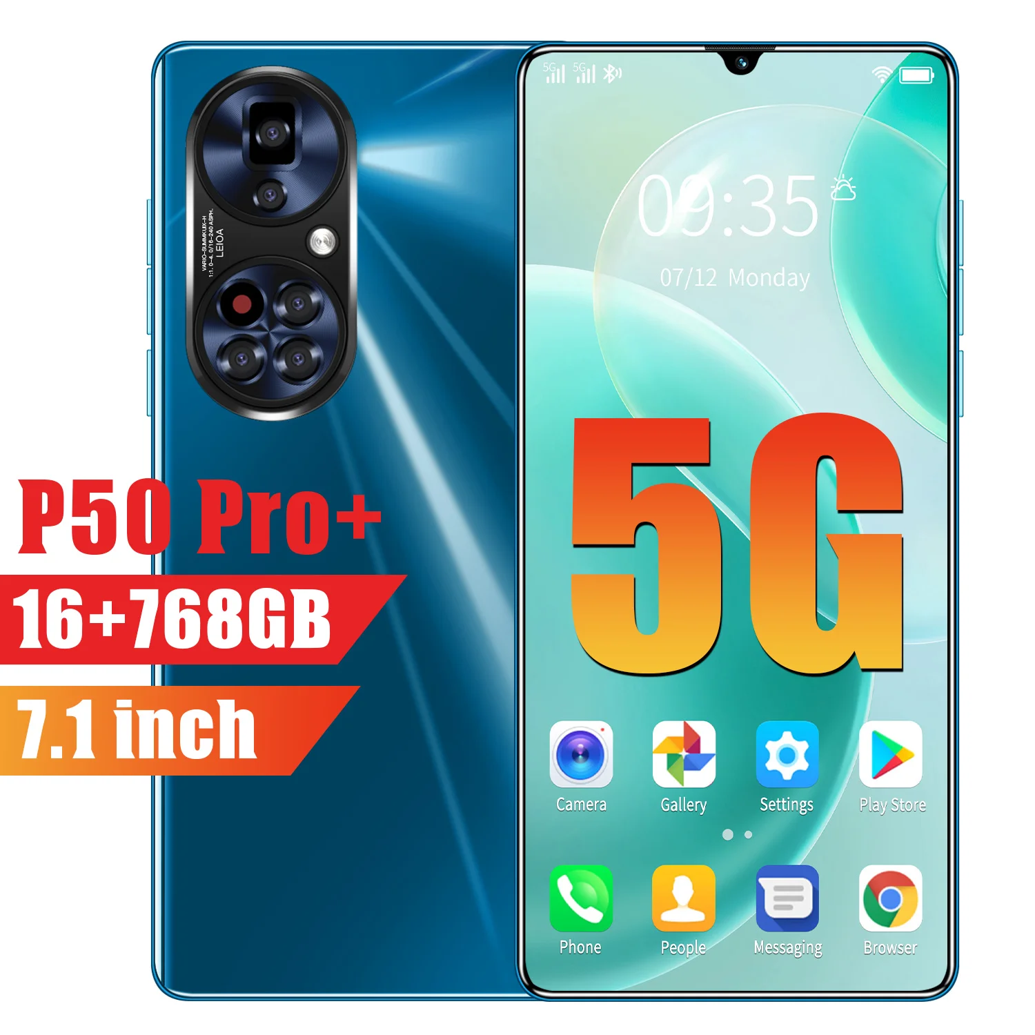 

Global Version P50 Pro 6800m AhAndriod10 MTK6598 10 core Mobile Phone Support Dual SIM 16GB+768GB 7.1Inch 64MP Smartphones