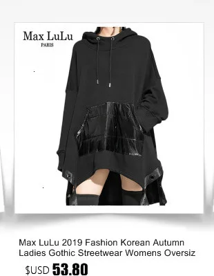 Max LuLu Korean Fashion Ladies Punk Streetwear Womens Thicken Fur Hooded Hoodies Casual Warm Sweatshirts Winter Clothing