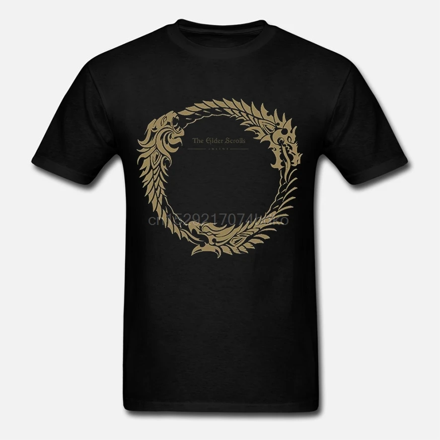 Naviiro Для Мужчин's The Elder Scrolls онлайн игровой значок футболка с короткими рукавами