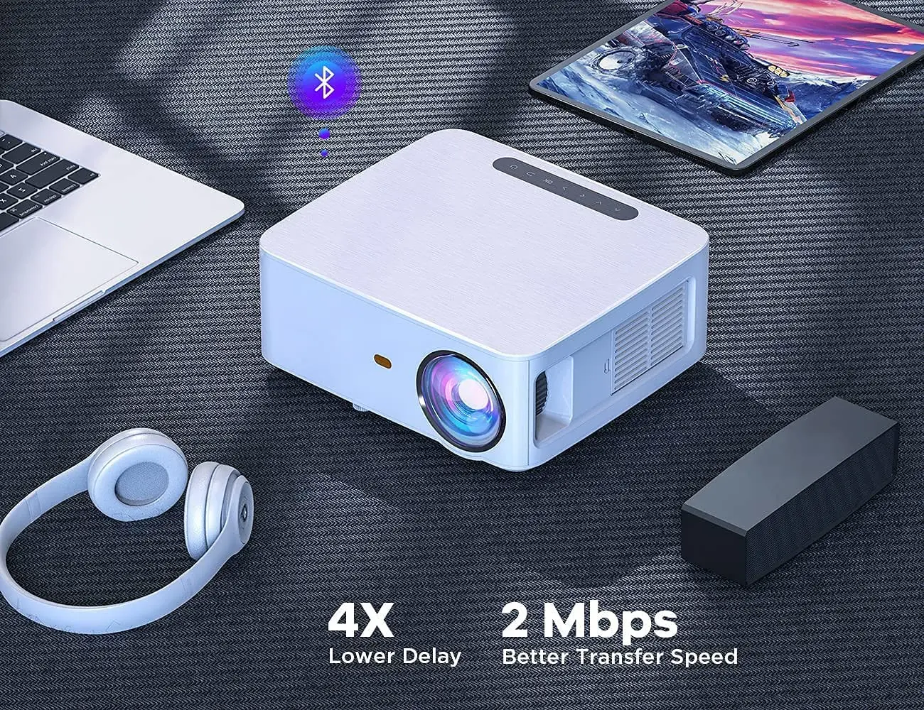 Проектор BOMAKER 5G + 2 4G WiFi Full HD 1080P проектор большой экран Android 3D кинотеатр Поддержка 4K