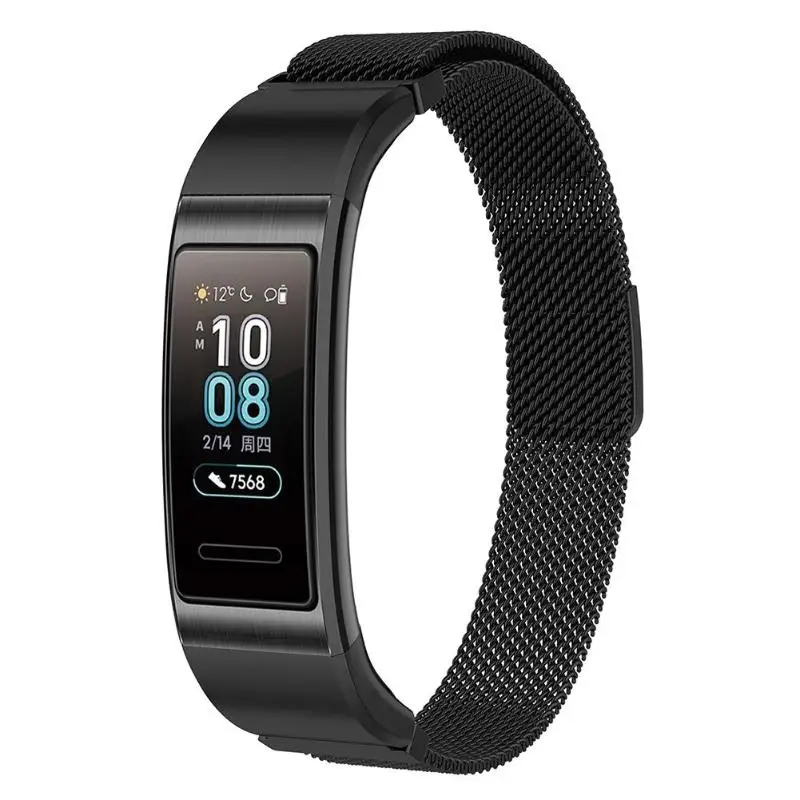 Сменный ремешок из нержавеющей стали для huawei Band 3 Pro, браслет с магнитной пряжкой, ремешок на запястье