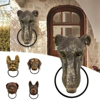 creative animals head door knocker hand panited resin crafts personalized wall art decoration for front door %d0%b4%d0%b2%d0%b5%d1%80%d0%bd%d0%be%d0%b9 %d0%bc%d0%be%d0%bb%d0%be%d1%82%d0%be%d0%ba