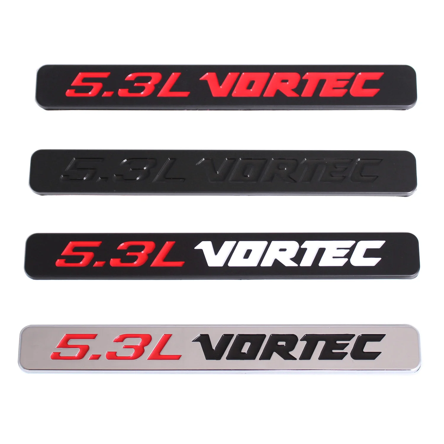 

2x 5.3L VORTEC Car Door Fender Emblem Rear Trunk Badge for Silverado Z71 GMC Sierra Chevrolet