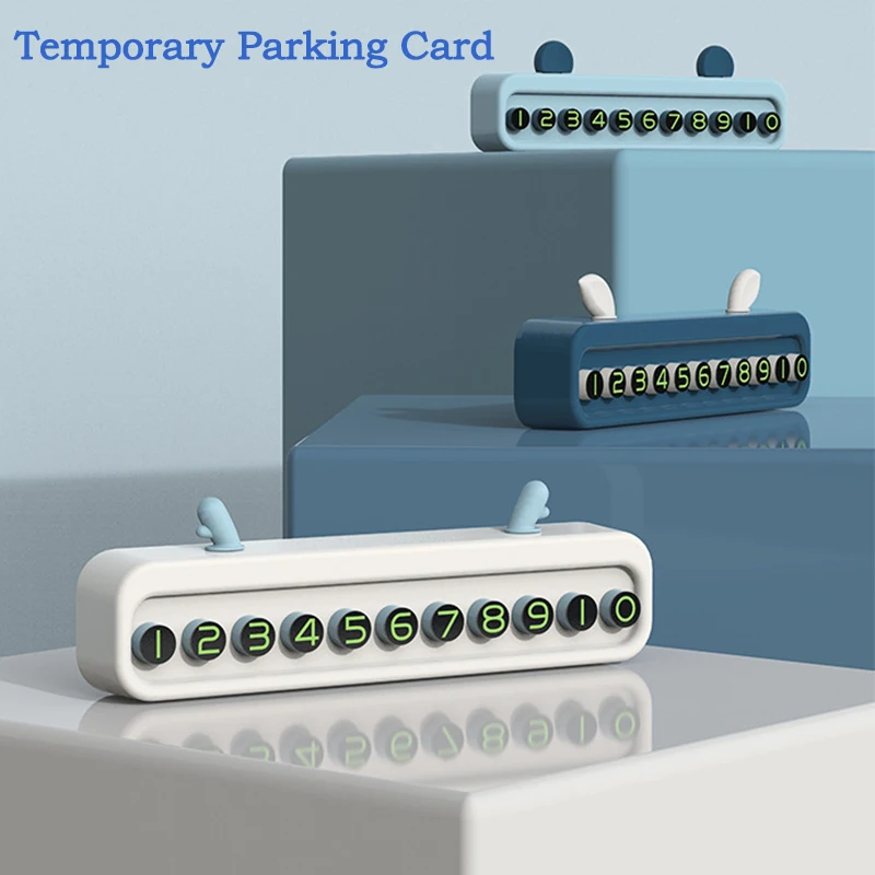 

parking number Temporary Car Parking Card Phone Number Card Plate In The Car Car Accessories Styling Car Sticker for bmw tesla