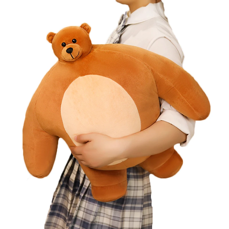 1PC 47cm Tiny Head Teddy Bear Stuffed Plush Toys Small Big Muscle Body Boyfriend Hug Pillow Halloween Cushion Birthday | Игрушки и хобби