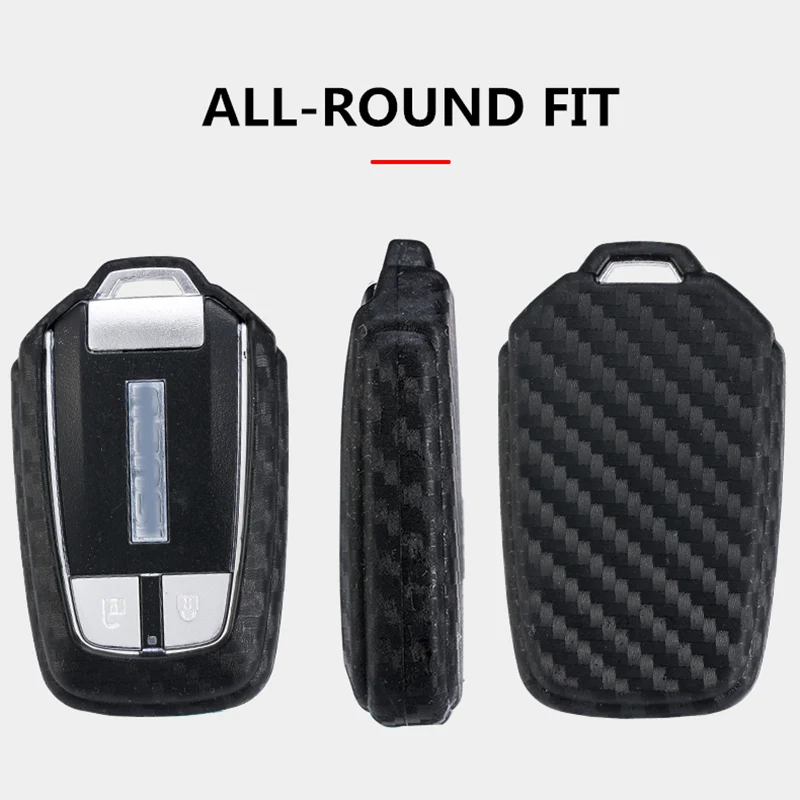 Новинка 2019 чехол для ключей из углеродного волокна с силикагелем всех новых Isuzu D