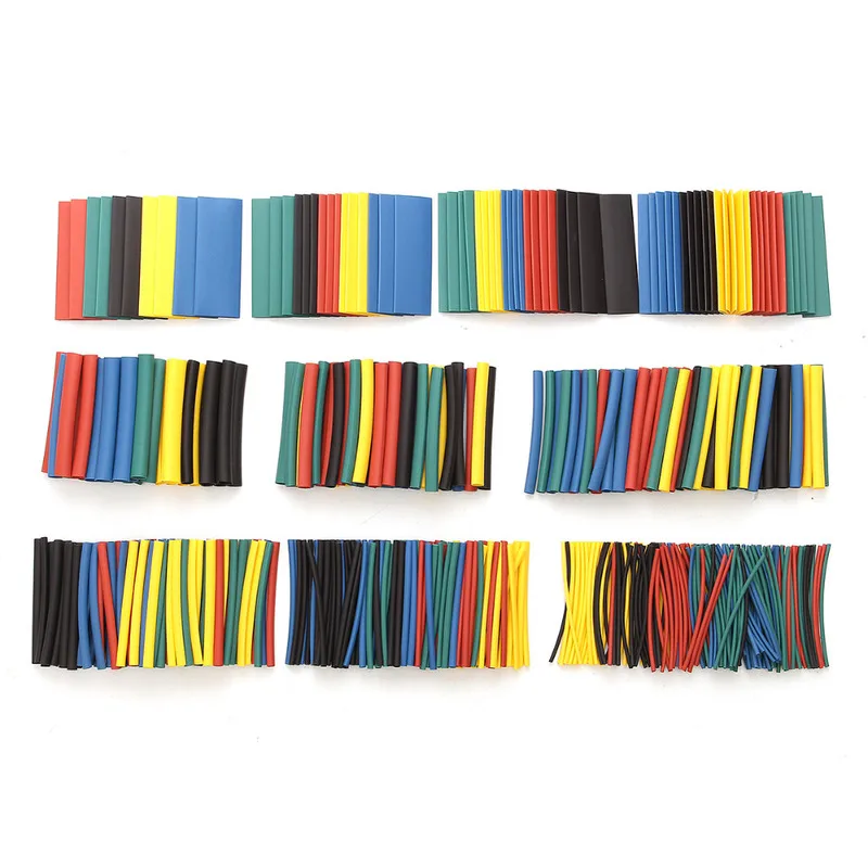 520 шт. 60 мм 2:1 полиолефиновые термоусадочные трубки, Наборы Трубок, смешанный комплект для обертывания проводов, лучше всего 5 цветов 520 шт. 60 мм 2:1 полиолефиновые термоусадочные трубки, Наборы Трубок, смешанный комплект для обертывания проводов, лучше всего 5 цветов