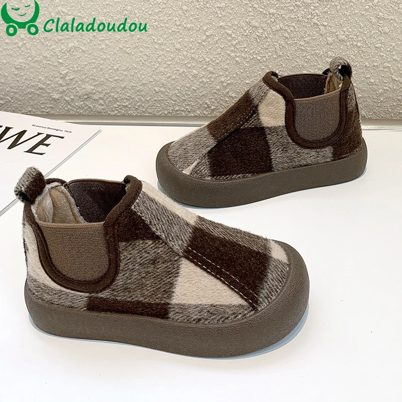 

14-19cm Thicker Canvas Sneaker Boots For Early Winter,Toddler Casual Shoes Todder Girls Boys Warm Velvet Shoe,Girl Casual Shoes