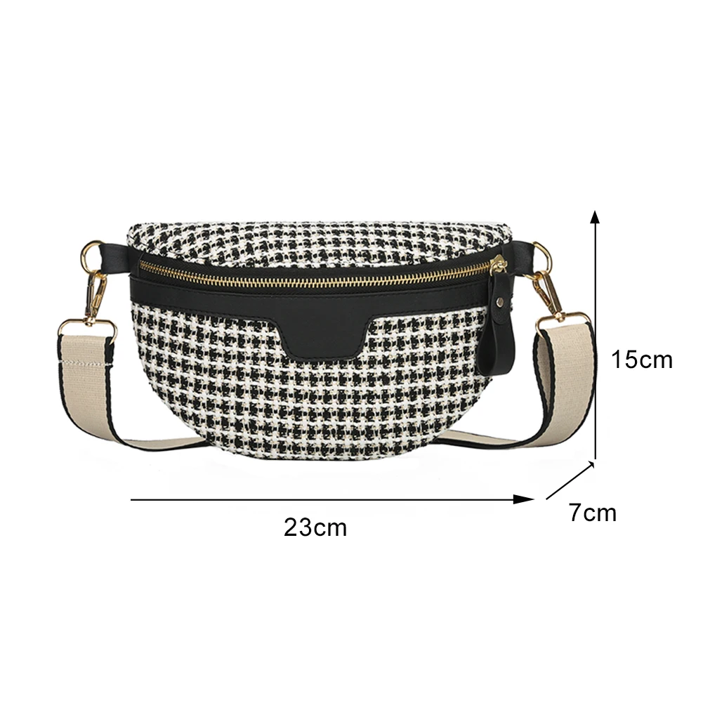

Fashion Zebra Printed Waist Messenger Bag Lady Canvas Travel Fanny Waist Packs Travel Purse Phone Pouch Pocket