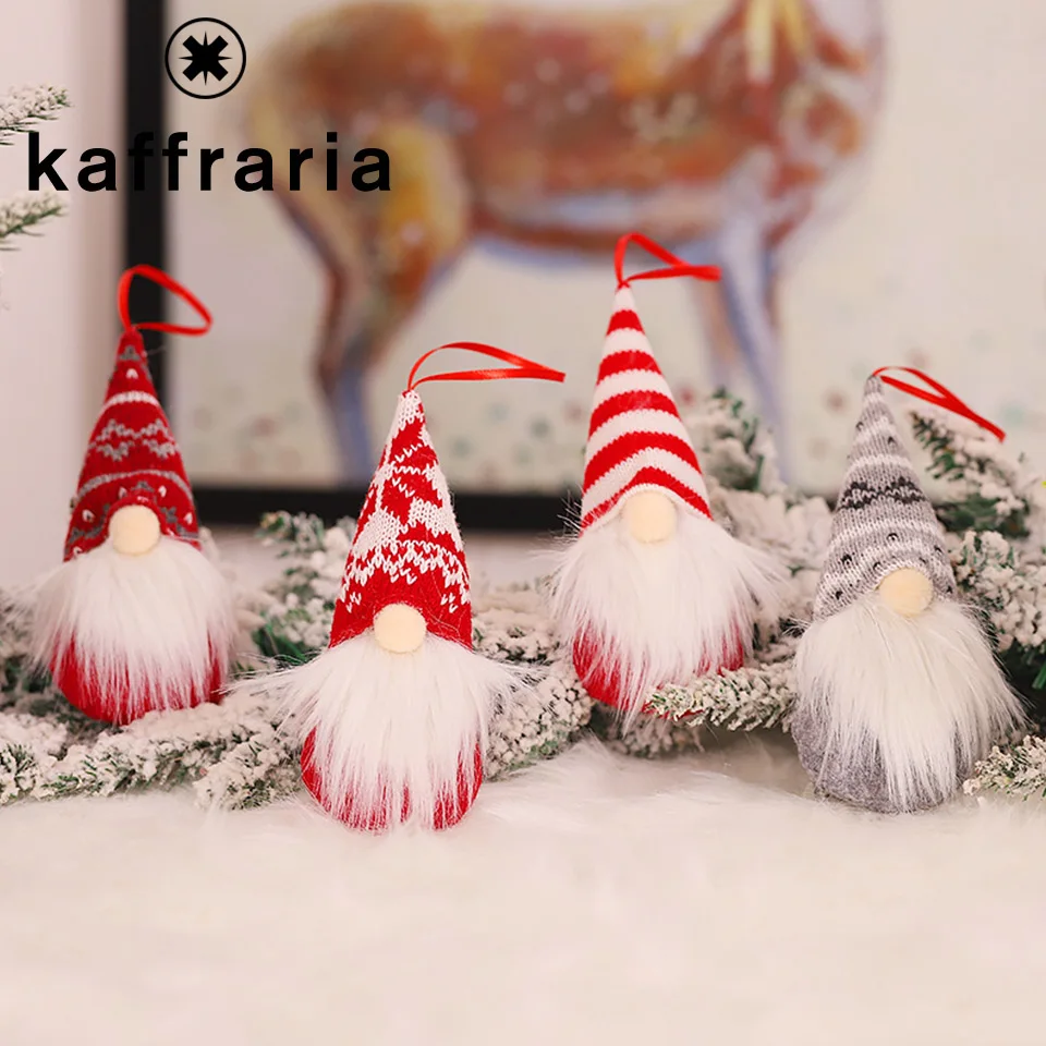 4 шт/комплект рождественские украшения Вязаная Шерсть кукла лесник очарование