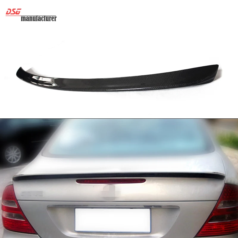 Спойлер для багажника из углеродного волокна W211 E class 2003 2009|car wing|trunk spoiler carspoiler car |
