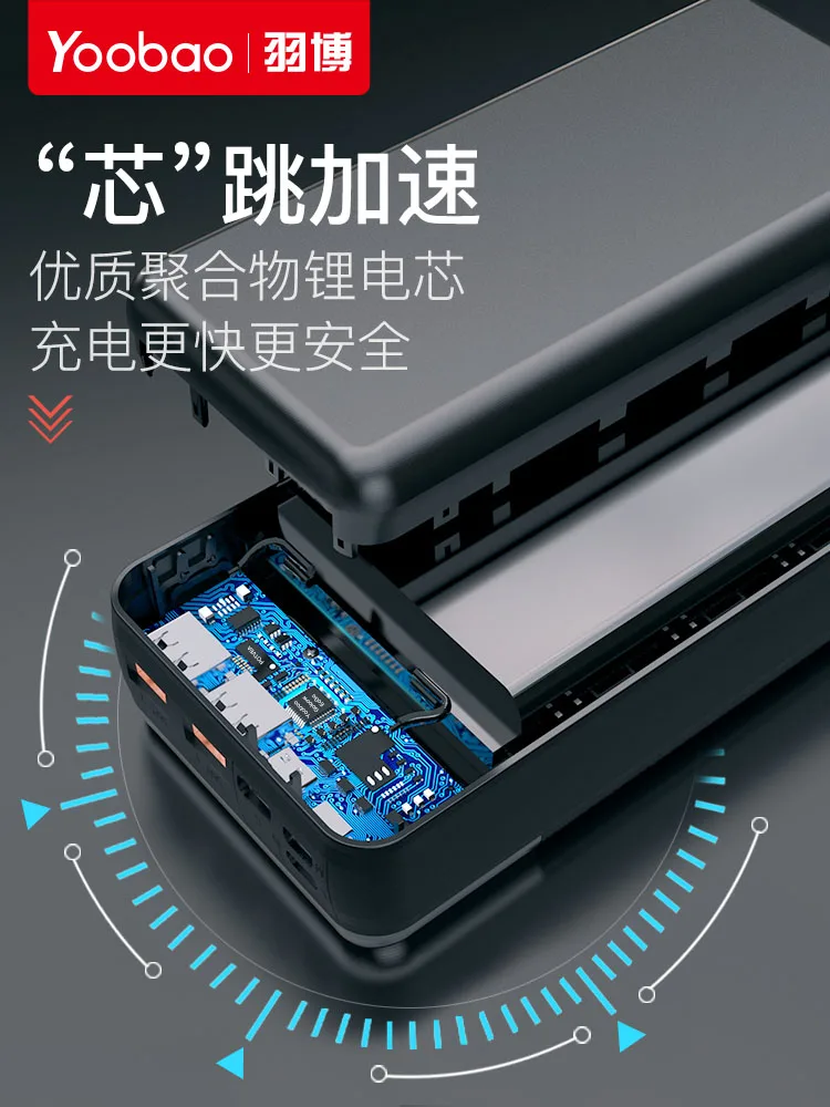 

30000mA Charging treasure Mobile Power18W high power Two-way flash fast charge Type-C Convenient Mobile phones tablets