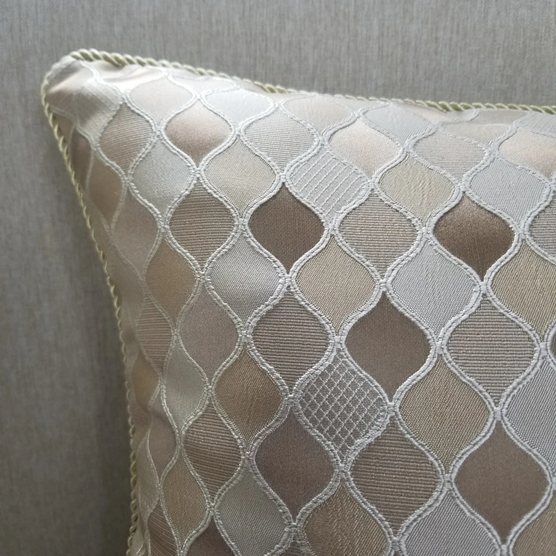 Современные Геометрические маленькие клетчатые тканые жаккардовые