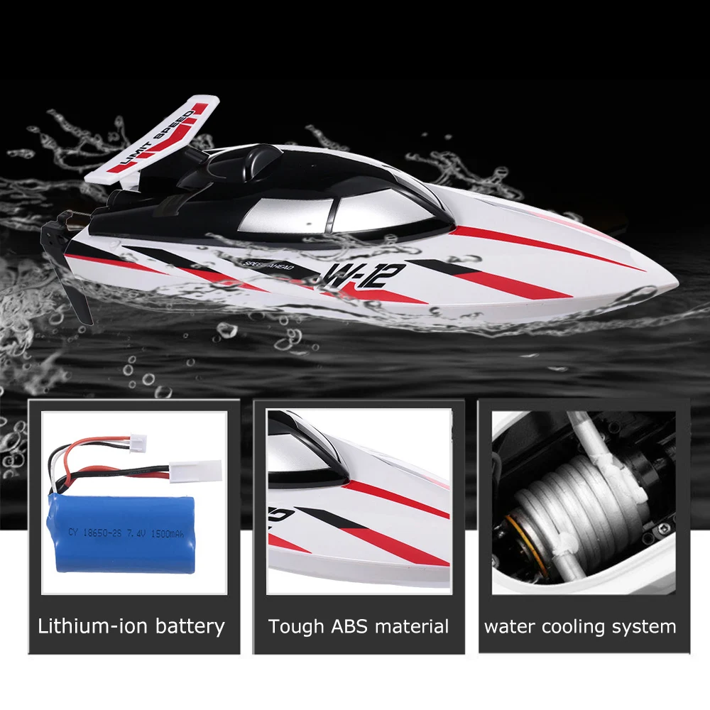 WLtoys WL912-A Водонепроницаемая радиоуправляемая лодка 2,4 г 35 км/ч высокоскоростная радиоуправляемая лодка с защитой от перепадов гоночный Радиоуправляемый катер с дистанционным управлением для детей