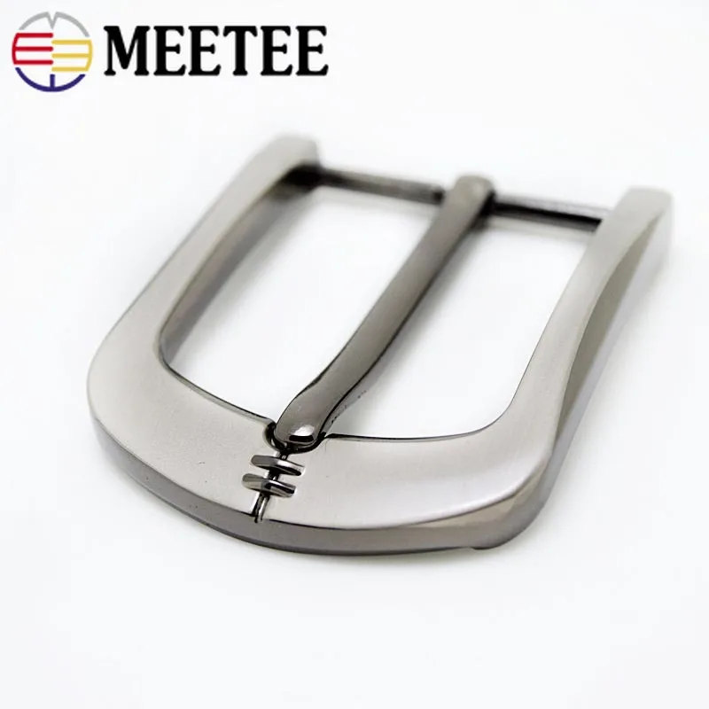 Meetee 1/2 шт DIY Кожа ремесло 40 мм металлическая пряжка ремень Матовый сплав мужской
