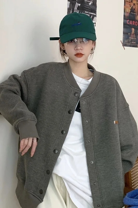 Кардиган для бейсбола Женский весенне-осенний пиджак новинка 2021 универсальный