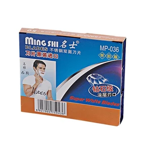 Горячее предложение 50 шт.лот двухстороннее лезвие брендовые черные лезвия для бритвы из нержавеющей стали