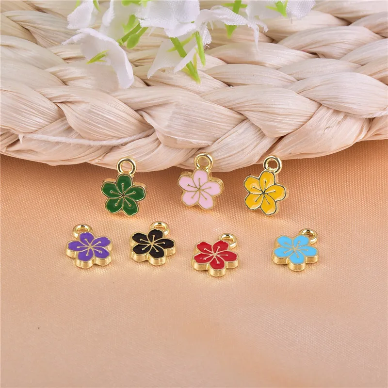 Mix 20 шт./упак. металлические подвески с цветами для серег брелок DIY