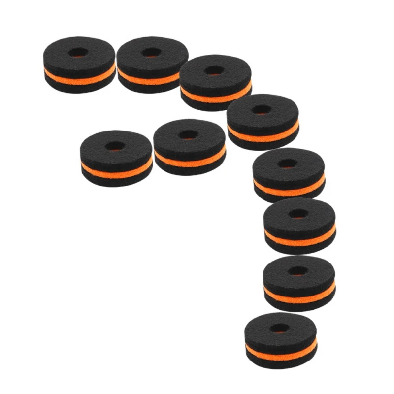 10 шт тарелки войлочные шайбы крэш колодка муфта войлочная барабанная установка