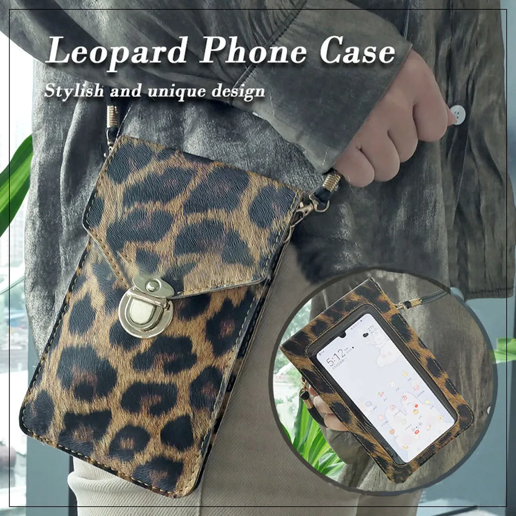 Фото Женские сенсорный Экран сотовый телефон кошелек прозрачная простая сумка на