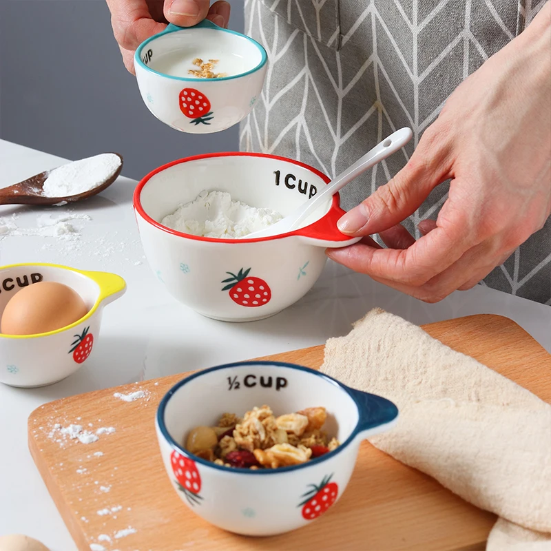 Комплект из 4 предметов керамическая мерная чашка чаша Кухня выпечки набор чаш
