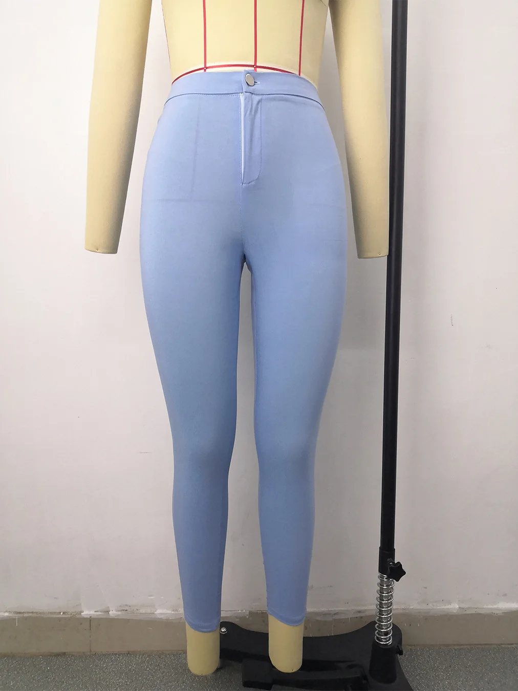 

HAOOHU women's jeans pants fashion casual stretwear elegant solid high waist tight high stretch slim denim pencil pants