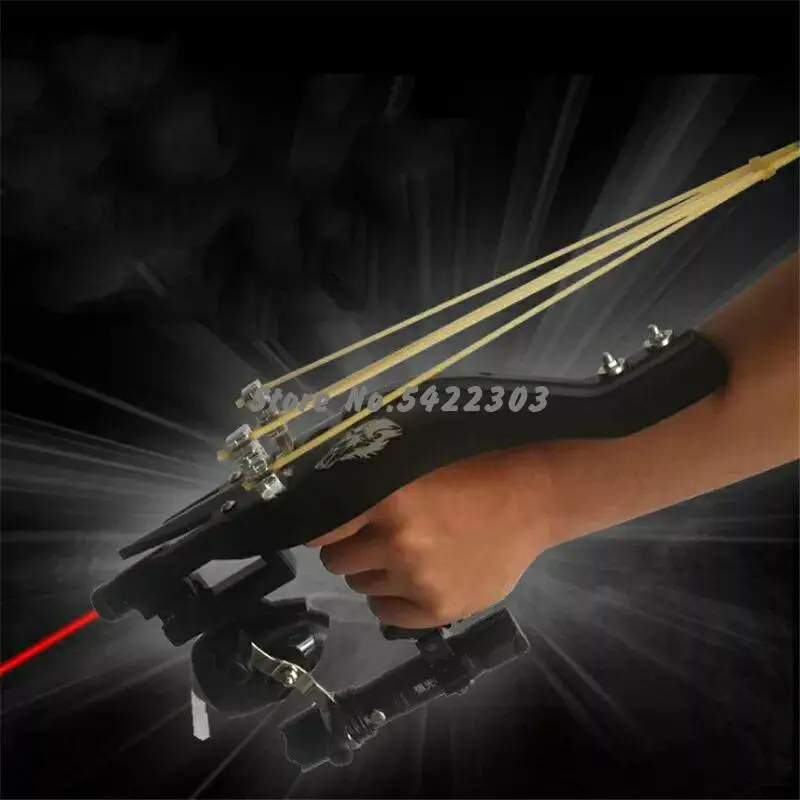 

Fishing Slingshot Hunting Slingshot Set Outdoor Shooting Fishing Reel + Darts + Rubber Tube Flashlight And Other Suits Tools
