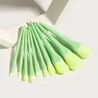 10 упаковок кистей для макияжа ярких цветов, кисть для теней для век, кисть для бровей, кисть для тонального крема и удобный инструмент для красоты