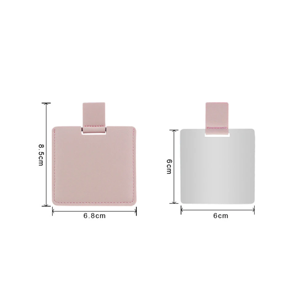 Металлическое ультратонкое косметическое зеркало персонализированное