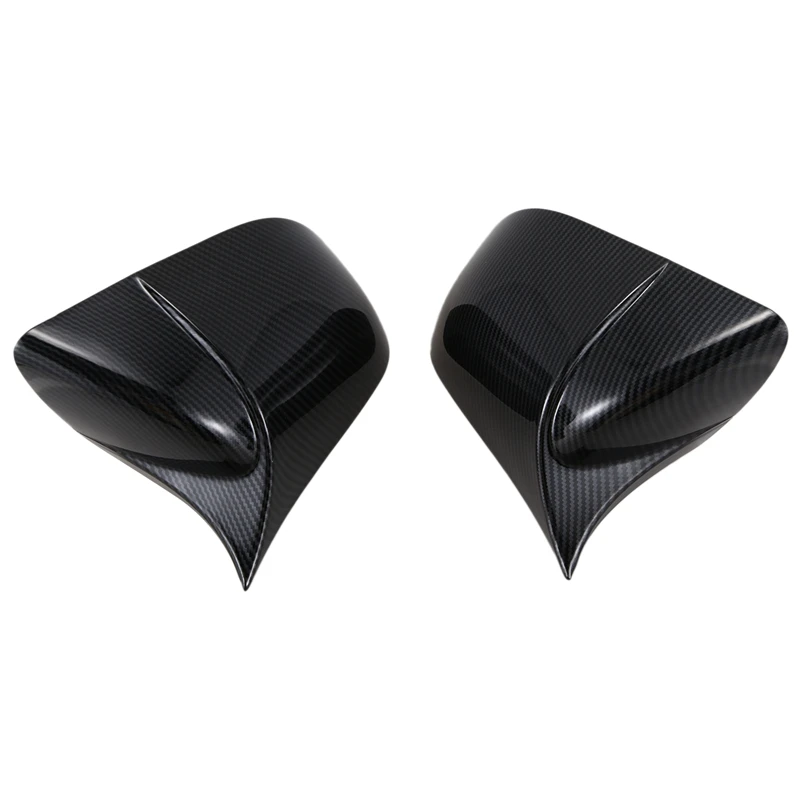 

Car Carbon Fiber Style Rear View Mirror Cover Molding Trim for Tesla Model 3 2017-2020