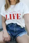 Женская Винтажная футболка, из 100% хлопка, с надписью TOO SENSITIVE FOR LIFE